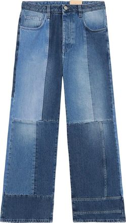 Fortela Joleen 5-Pocket Patchwork Trousers in D999 at Nordstrom, Size 26 Eu