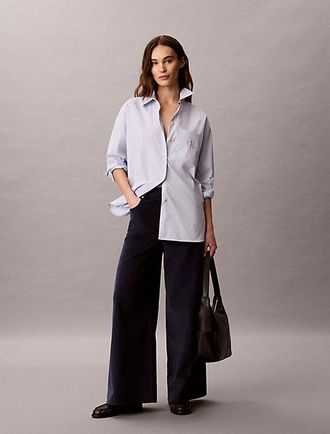 Calvin Klein Pantalones De Pana Con Pierna Ancha