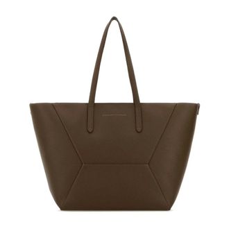 Brunello Cucinelli Leather Shopping Bag - female - Brunello Cucinelli - Shopping Bags - Brown - ONE SIZE - Bags