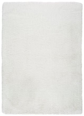Atticgo Alfombra lavable shaggy blanco 140x200 cm