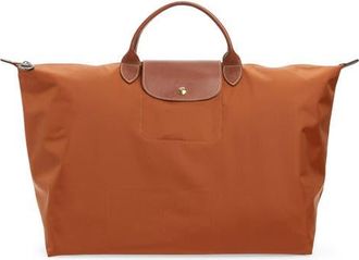 Longchamp Large Le Pliage Original Travel Bag in Cognac at Nordstrom