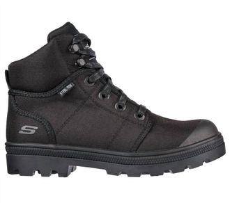 Skechers Womens Work Rotund Darragh Steel Toe Shoes In Black