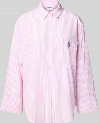 Noisy May Hemdbluse mit Brusttasche Modell FRIDA in Rosa Melange, Gr&ouml;&szlig;e XL