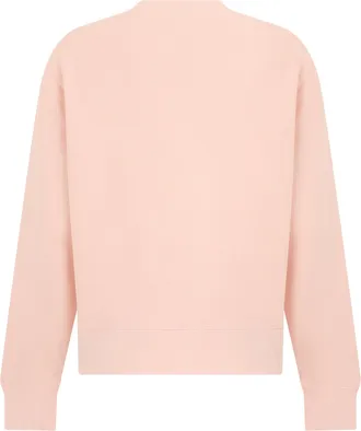 Burberry Womens Cotton Sweatshirt Compact Pink Sweatshirts Sweater