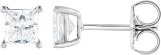 Grown Brilliance 14KT White Gold 1.10 Carat Lab Grown Diamond Stud Earrings for Women