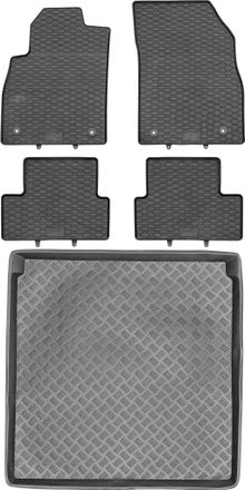 OEM Juego De Alfombrillas De Goma Para Coche Y Maletero Para Opel Astra Iv J Kombi (2009-2015)