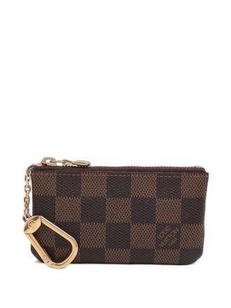 Louis Vuitton 2009 Damier-pattern coin wallet - Brown