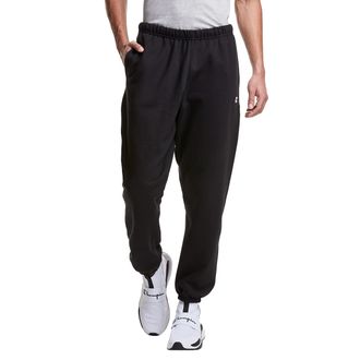 Champion Mens, Reverse Weave, Heavyweight Fleece Sweatpants, 30 Pants, Black/C Logo, Medium