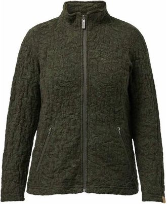 Ivanhoe of Sweden Tuva Jaquard Wolljacke f&uuml;r Damen | oliv