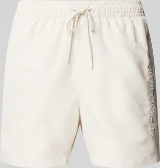 Calvin Klein Underwear Badehose mit Label-Stitching in Offwhite, Größe XXL