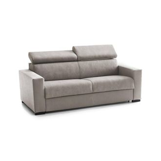 Talamo Italia Talamo Italia - Sof&aacute; Fijo Micaela, Gran Sof&aacute; De 2 Plazas, 100% Made In Italy, Sof&aacute; Sala De Estar, En Tela Acolchada, Con Reposacabezas Ajustables Y Re