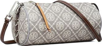 Tory Burch Cilindervormige utility crossbodytas met monogram - Grijs