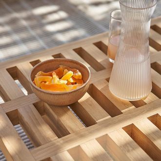 AM.PM Karaf van geribbeld glas, Strivi