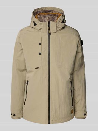 PME Legend Parka mit Kapuze in Kitt, Gr&ouml;&szlig;e XXL