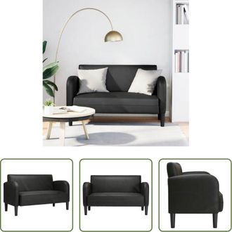 vidaXL Divanetto - Divano Divanetto Nero 110 cm in Similpelle
