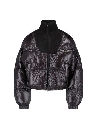 Diesel Black W-Warrior High Collar Down Jacket