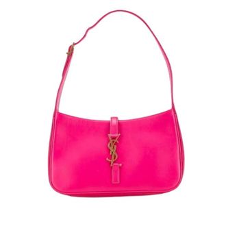 Saint Laurent Pre-owned Shoulder Bags, female, Pink, Size: ONE SIZE Pre-owned Le 5 a 7 Shoulder Bag