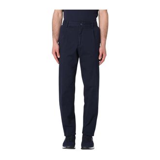 HUGO BOSS Broeken, Heren, Blauw, L, Veelzijdige Straight Leg Broek