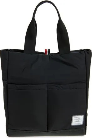 Thom Browne Twill Pocket Tote in Black at Nordstrom