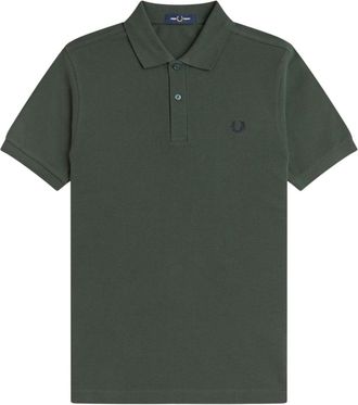 Fred Perry Mens Militray Green Plain Polo Shirt Cotton - Size 3XL