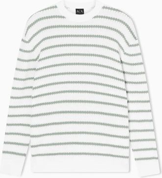A|X Armani Exchange Trui met ronde hals - Heren - Ronde hals truien - Veelkleurig - XL - Katoen - Truien & Vesten