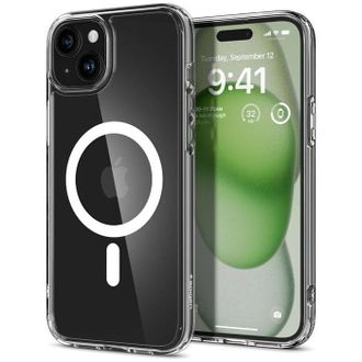 Spigen Funda De Tel&eacute;fono - Spigen - Ultra Hybrid Magfit - Iphone 15 - Blanco - Protecci&oacute;n Magsafe