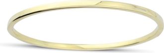 Jewelco London 9ct Gold Square Tube Minimal Bangle Bracelet 2.5mm - BNNR02375
