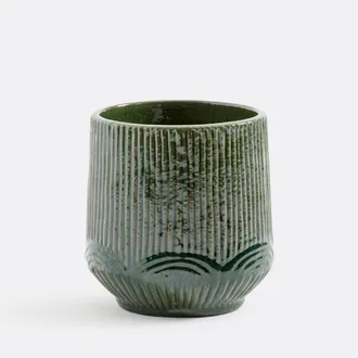 La Redoute Interieurs Bloempot in geglazuurde terracotta, hoogte 25 cm, VERILIA