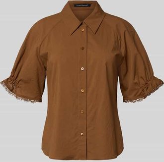 Luisa Cerano Luisa Cerano Bluse mit 1/2-Arm und Hemdblusenkragen in Terra, Gr&ouml;&szlig;e 34