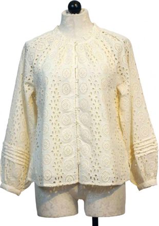 Cleobella Womens Alicia Eyelet Blouse In Ivory