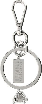 Maison Margiela Llavero con clip de paladio pulido - Accessories - Hombre - Gris - ONE SIZE
