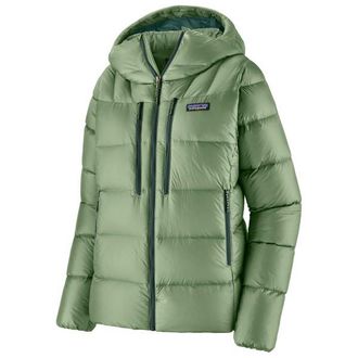 Patagonia Fitz Roy Down Hoody Daunenjacke für Damen | grün
