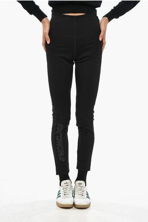 Moncler Nylon Sport Leggings with Perforated Details size S