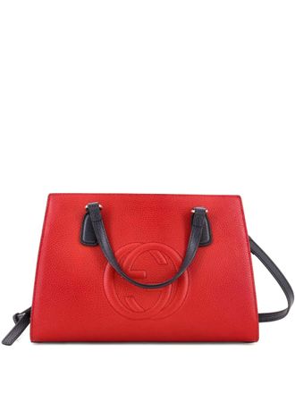 Gucci Soho Convertible Top Handle Leather Medium satchel - Beige