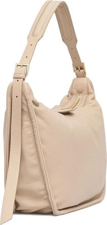 Guess Co Borsa a spalla in pelle con zip - Toni neutri