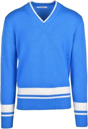 KANGRA Truien & Vesten, Heren, Blauw, M, Wol, Maglione a V