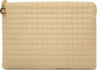 Celine Pre-owned Celine Quilted Calfskin C Charm Clutch Ladies FOPKXDKCV9ECLZ52
