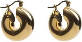 Argento Vivo Bold Tube Hoop Earrings in Gold at Nordstrom Rack
