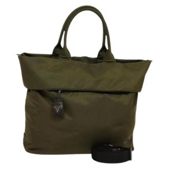 Prada Pre-owned Tote Bags, female, Green, Size: ONE SIZE Pre-owned Vintage Tote Bag
