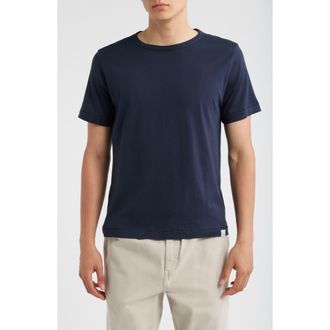 Merz b. Schwanen PIMATEE01 Organic Cotton Tee in Dark Navy at Nordstrom, Size Xx-Large