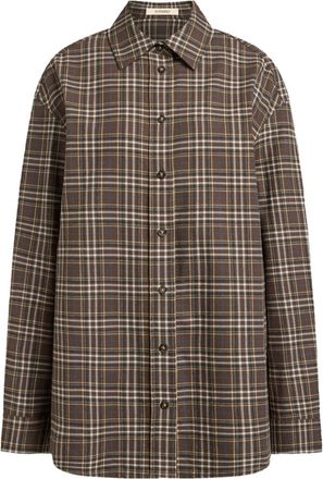 12 Storeez Camicia a quadri - Marrone