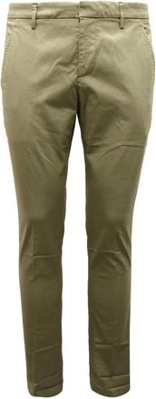 Dondup Italiaanse Stijl Broeken Gemaakt in Itali&euml; - Heren - Slim Fit Broeken - Groen - W38 - Broeken