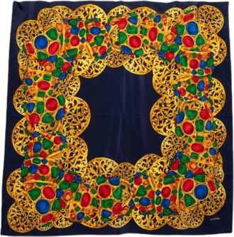 Chanel Pre-owned Scarves, female, Multicolor, Size: ONE SIZE Pre-owned Silk Scarf