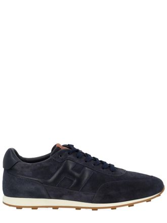 Hogan Navy Blue Logo Sneakers