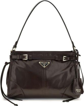 Prada Bonnie Shoulder Bag Brown