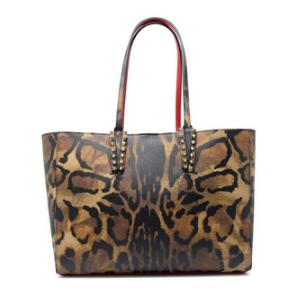 Christian Louboutin Tassen, Dames, Bruin, ONE Size, Leer, Cabata Soft Small Bag