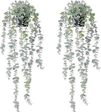 OEM Planta Colgante Artificial, 2 Plantas Artificiales Con Macetas, Plantas Artificiales De Interior, Planta Artificial En Maceta, Decoraci&oacute;n De Interior/