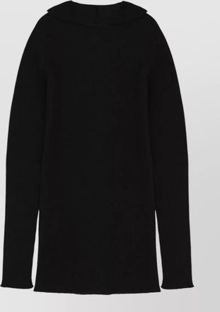 Rick Owens tabard rib knit long sleeve sweater