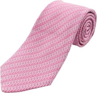 Herm&egrave;s Pre-owned Cravat - - Pre-owned - Uomo - Rosa - ONE SIZE