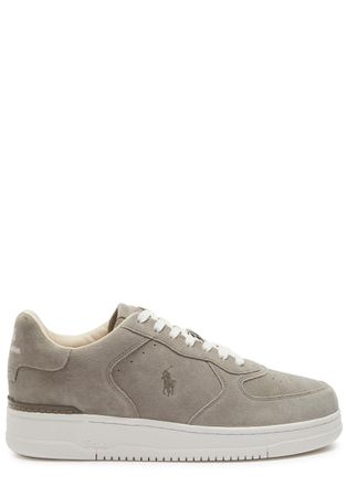 Polo Ralph Lauren Masters Court Panelled Suede Sneakers - Grey - 11 (IT45 / UK11)